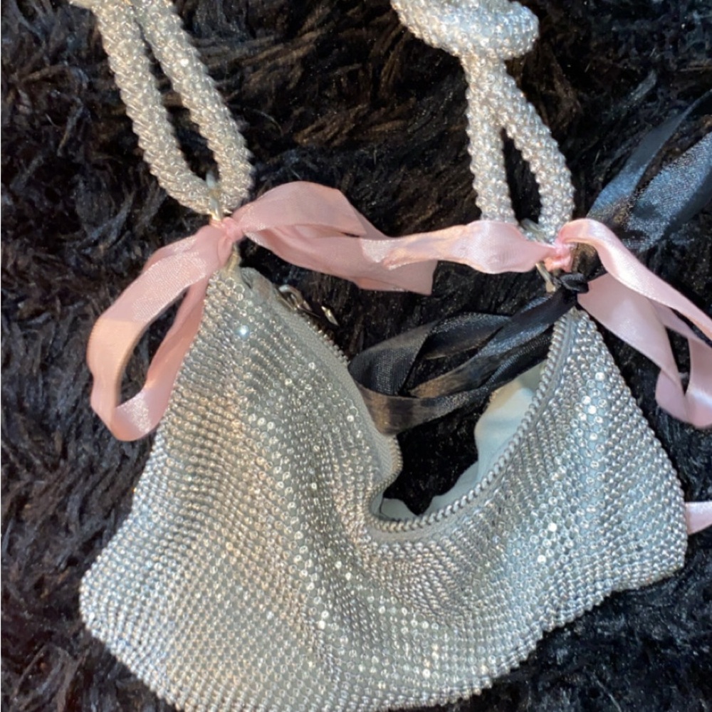 Silver Diamonte Women's purse